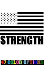 Vinyl Decal Truck Car Sticker Laptop - USA United States Flag American Strength