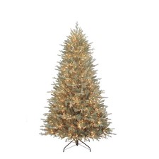Kurt Adler 7.5' Pre-Lit Warm White Cluster LED Blue Spruce Tree