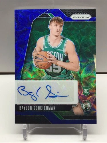 2024-25 PANINI PRIZM BAYLOR SCHEIERMAN BLUE SCOPE RC AUTO #RSI-BSC