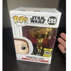 Funko Pop! Star Wars Princess Leia Gold Exclusive 2019 Galactic Convention #295