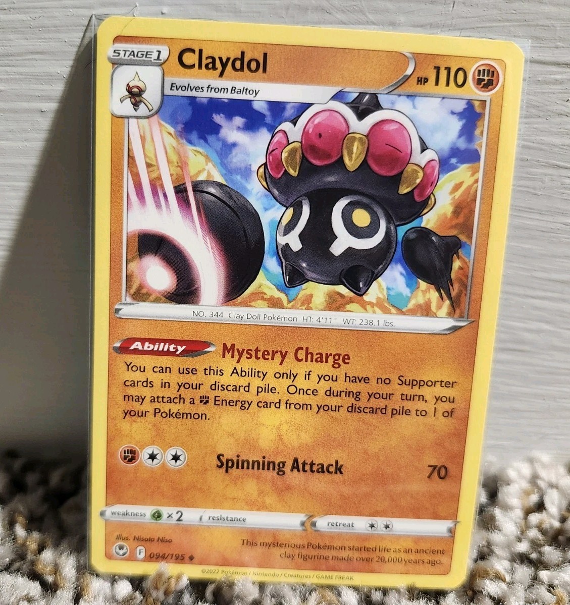 Pokemon Claydol - 094/195 Silver Tempest LP