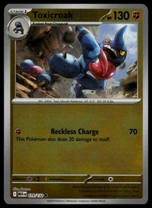 Pokemon Mega Evolution #79/132 Toxicroak Reverse Holo