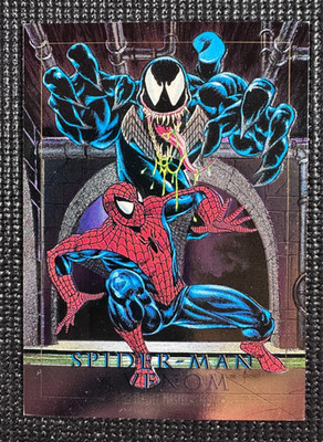 1992 Marvel Masterpieces - BATTLE SPECTRA - Spider-Man vs. Venom #4-D