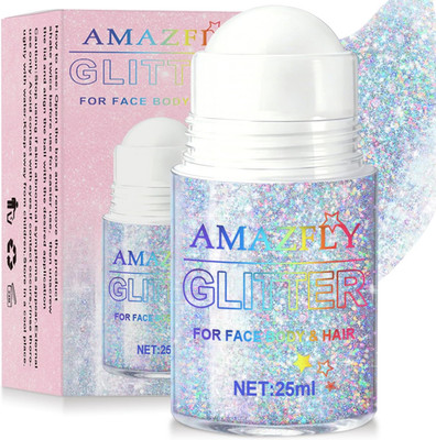 Roll-On Holographic Body Glitter Gel for Face and Hair, Chameleon Color Changing