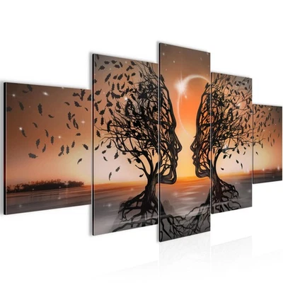 Wandbilder Wohnzimmer XXL Liebespaar Moderne Bilder 150 x 75 cm - Bild 1 von 4