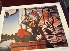 David Mann "Tarzan" Hand Signed Limited Edition Lithograph Art Print 334/1000