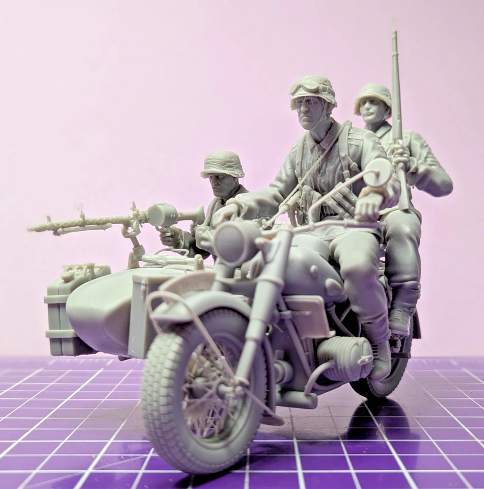 Deutsche Wehrmacht BMW R75 Gespann Scale 1/16 - Bild 2 von 4