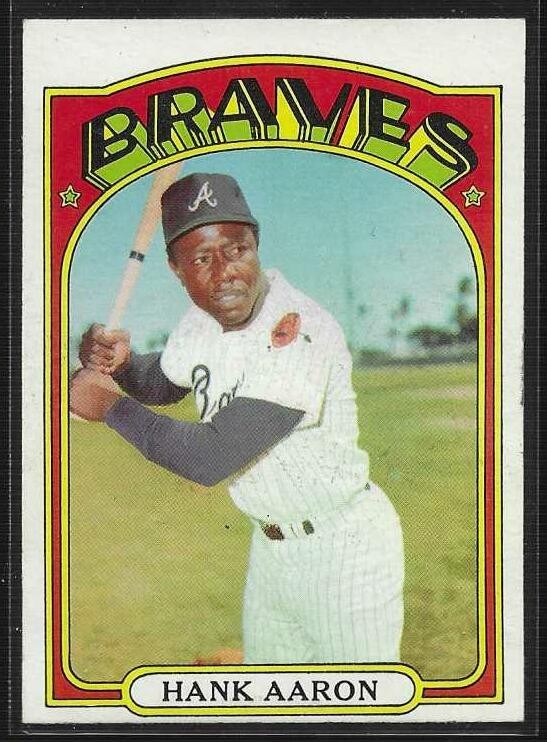 1972 TOPPS # 299 Hank AARON BRAVES HOF  NICE EX-MINT