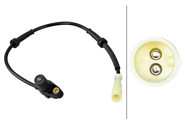 Hella Abs Sensor Raddrehzahl DrehzahlfüHler Vorne FüR Renault Clio Ii Thalia I-image