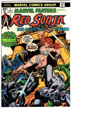 MARVEL FEATURE #1 (RED SONJA) NM- 9.4 Spectacular copy, flat & tight, colorful