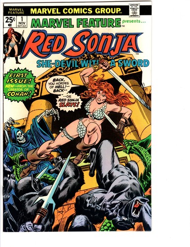 MARVEL FEATURE #1 (RED SONJA) NM- 9.4 Spectacular copy, flat & tight, colorful