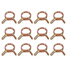 12Pcs 16mm ID Double Wire Spring Hose Clamp Spring Clips Clamps