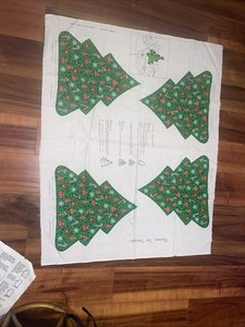 VIP Cranston Christmas Tree 3D Centerpiece Cut & Sew Fabric Panel Holiday Decor 