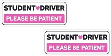 Student Driver Sticker Decal, Non-Magnetic Car New Driver Sticker for Car, Pleas