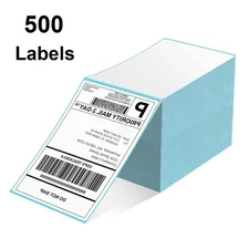 500 4"x6" Fanfold Direct Thermal Shipping Labels for Zebra and Rollo Printer UPS