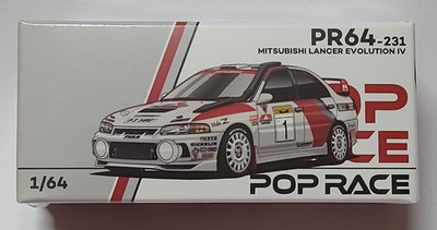 Pop Race Mitsubishi Lancer Evo IV SCALE 1:64 PR64-231 Modellauto Sammlermodell