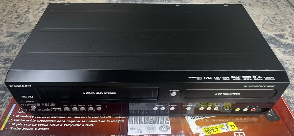 Magnavox ZV427MG9 VCR/DVD Recorder Combo Remote Cables Manual Box Dub VHS to DVD - Image 3 of 4