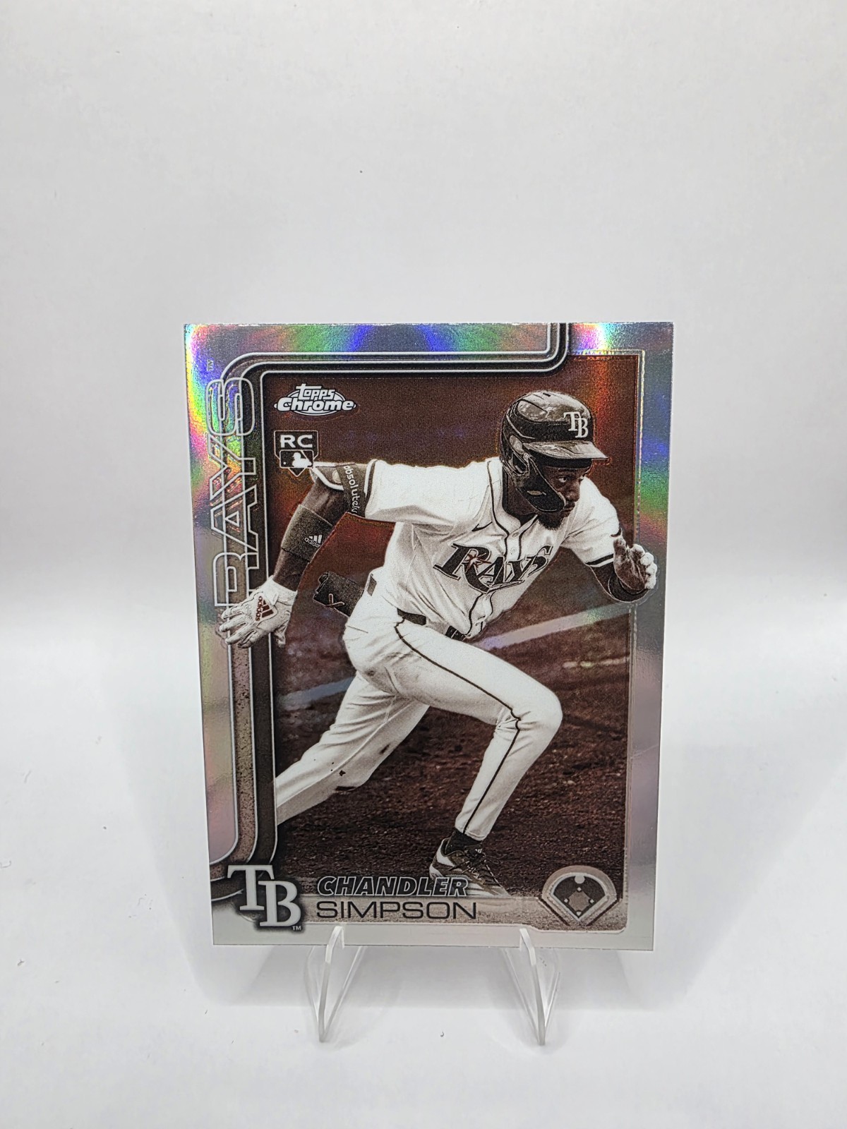 Chandler Simpson 2025 Topps Chrome Update Rookie Sepia Refractor SP Rays #USC179