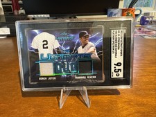 DEREK JETER MARIANO RIVERA 2021 Leaf Ultimate Duo Material Platinum Spectrum 2/6