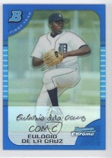 2005 Bowman Chrome First Year Blue Refractor 20/150 Eulogio De La Cruz #219 0k0