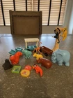 Vintage 1984 Fisher Price Little People Zoo #916 Replacement Animals Tram Tree