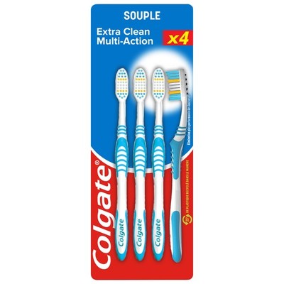 Colgate Multi-Action, weich, 4 Stück 4 Stück, Hell/Neutral 