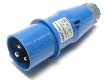 Weipu Typ231 250VAC 16 Amp, 2P+E pin-sleeve industrial connector, plug
