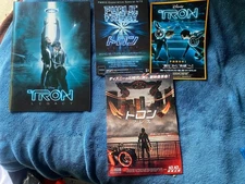Japan TRON LEGACY 2010 program pressbook & ARES flyer +2 Jeff Bridges WILDE mint