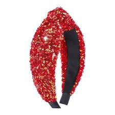 ReddishGold Wide Sequin Knotted Headband Glitter Elastic Hair Accessories