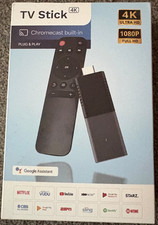 4K TV Stick - Chromecast built-in - 1080P Full HD - New in packaging 