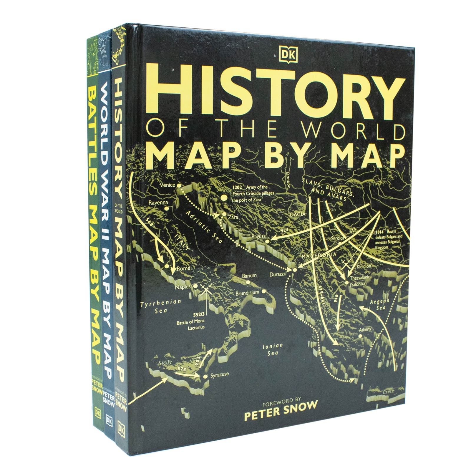 Map by Map Series 3 Books Collection Set by DK Battles, History of World War II