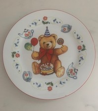 Bear Henry  Friends Birthday Plate Reutter Porzellan Reutter 1998