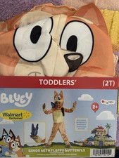 NEW Bluey Bingo Halloween Costume Dress Up Size Toddler 2T Walmart Exclusive