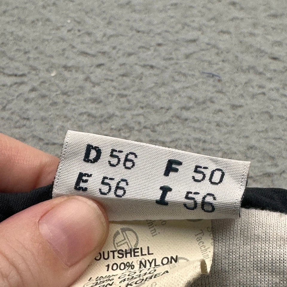 Vintage 90s Sergio Tacchini 1/2 Zip Lined Windbreaker Jacket Men 46 XL Zip Black - Image 3 of 4