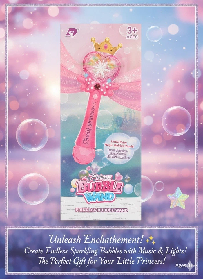 Varita Burbuja Luces y Sonidos Princesa Tiana Disney NUEVA Foto 3 de 4