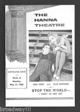 Joel Grey "STOP THE WORLD" Julie Newmar / Anthony Newley 1963 Cleveland Playbill