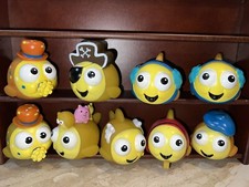 SmileMakers GOLDFISH SWIM SCHOOL Rubber Bath Pool Toys Lot Of 9