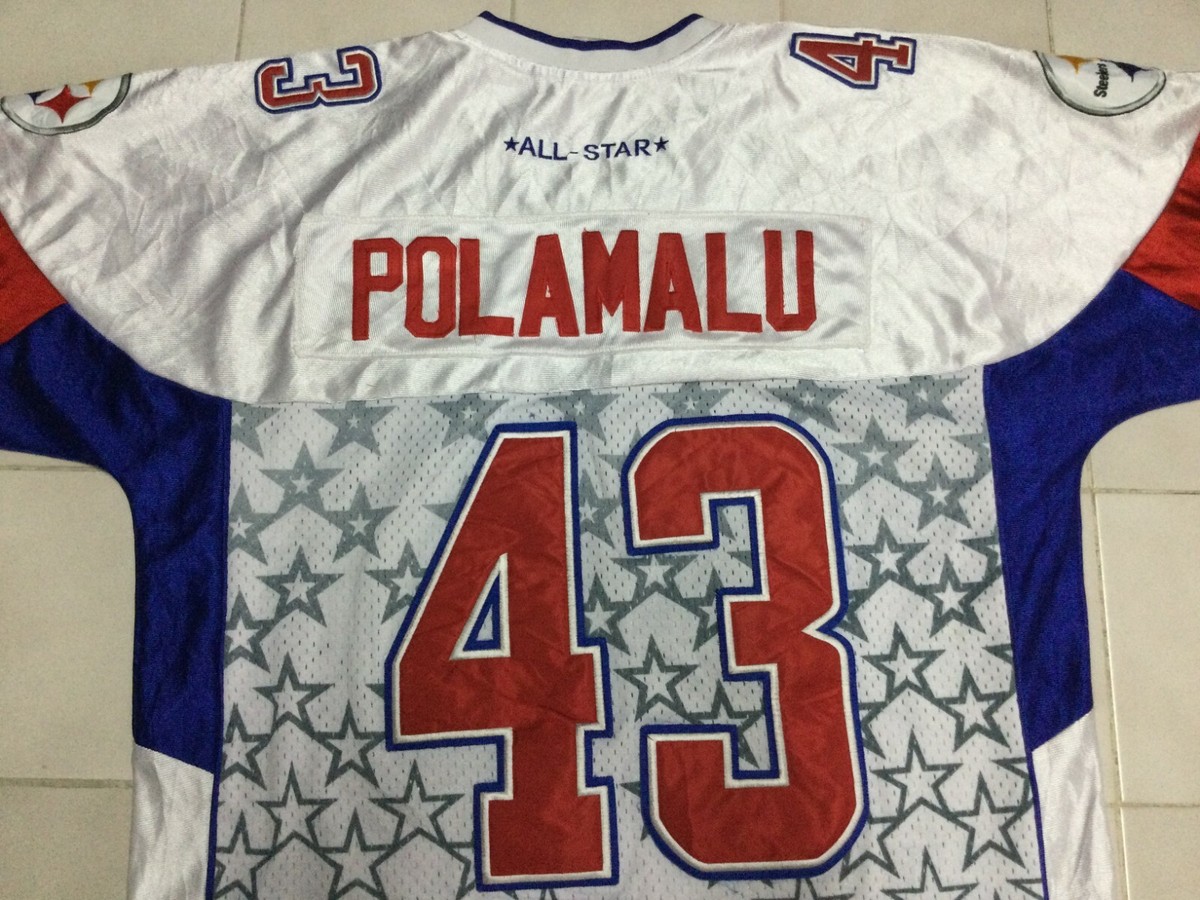 Pittsburgh Steelers Troy Polamalu #43 Football Pro Bowl 07 Reebok