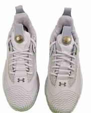 Under Armour Men's Harper 7 Elite TPU Baseball Cleats~White/Gray/Gold~Size 11.5