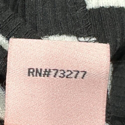 Juicy Couture Black White Ribbed Striped Sheath Dress Y2K Vintage Size Medium - Picture 8 of 8