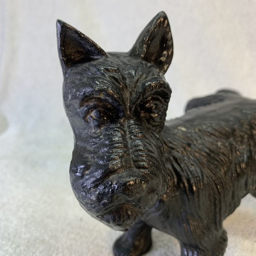 Tapón de tope de puerta de hierro fundido Scottish Terrier "Scottie" para perro 6" x 7" - Imagen 9 de 10