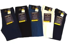 Men Classic straight leg jeans colored denim 100% Cotton 28-42