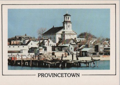 Provincetown Waterfront Cape COD Ma Continental Chrom Postkarte