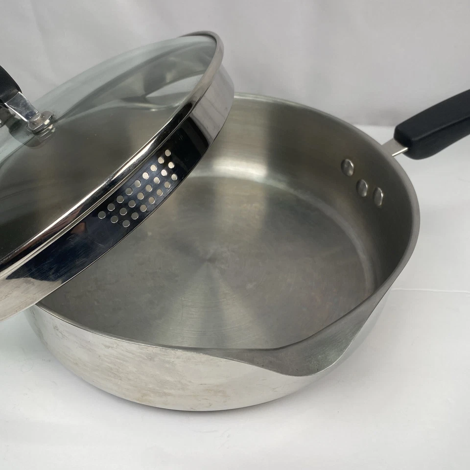 Oneida Immaculate 18/10 Acero Inoxidable 3 Cuartos Salsa Sartén Tapa 10" Pulgadas Foto 2 de 4