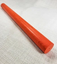 Juma Gem Orange 18mm Dia. x 12" Rod For Pens, Stems, Pipes, Knives - 1pc