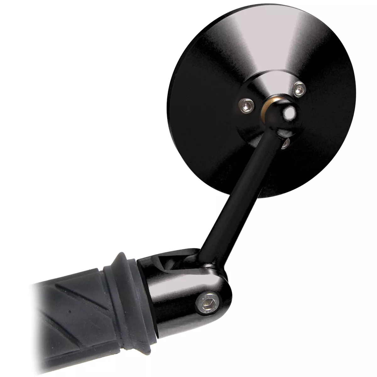 Oberon Adjustable Bar End Mirror Black 75mm CONVEX Mirror 22mm I.D Fitment
