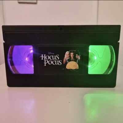 Hokuspokus LED VHS Videokassette Lampe Geburtstag Weihnachten Disney Geschenkideen Licht