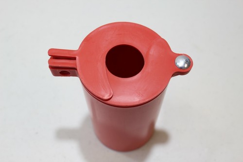 Condor Gasflaschenverriegelung 3-1/2" x 6" rot Polypropylen # 437R39 - Bild 2 von 10