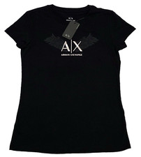 Armani Woman's T-shirts Color Black Size S NEW WITH ORIGINAL TAGS