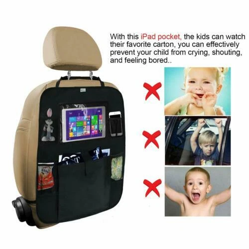 2x Auto Rückenlehnenschutz, Auto Rücksitz Organizer Für Kinder,Autositzschoner - Bild 2 von 4